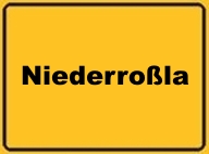 Bild vom Ortsschild Niederroßla