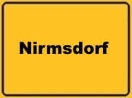 Bild vom Ortsschild Nirmsdorf