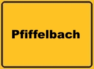 Bild vom Ortsschild Pfiffelbach